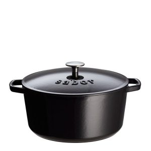 Sabor Gjutjärnsgryta 24 cm 4,4 L svart