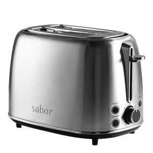 Sabor - Elevation brödrost 2 skivor borstat stål